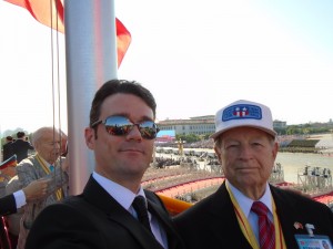 My Grandfather & I Before the Parade