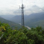 Cell phone tower in the mountains