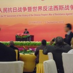President Xi Jinping giving his speech