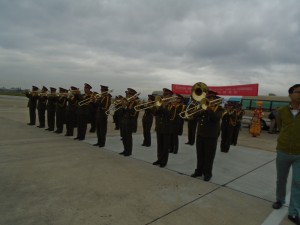 Marching Band Greeting Us in Baoshan