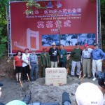 Breaking ground at the new WW2 Museum at the Huitong Bridge
