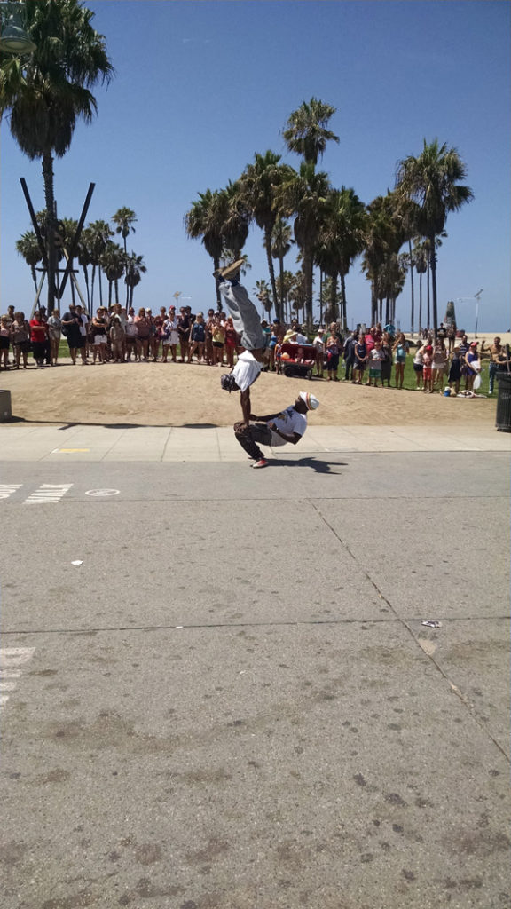 Performers at Venice Beach.