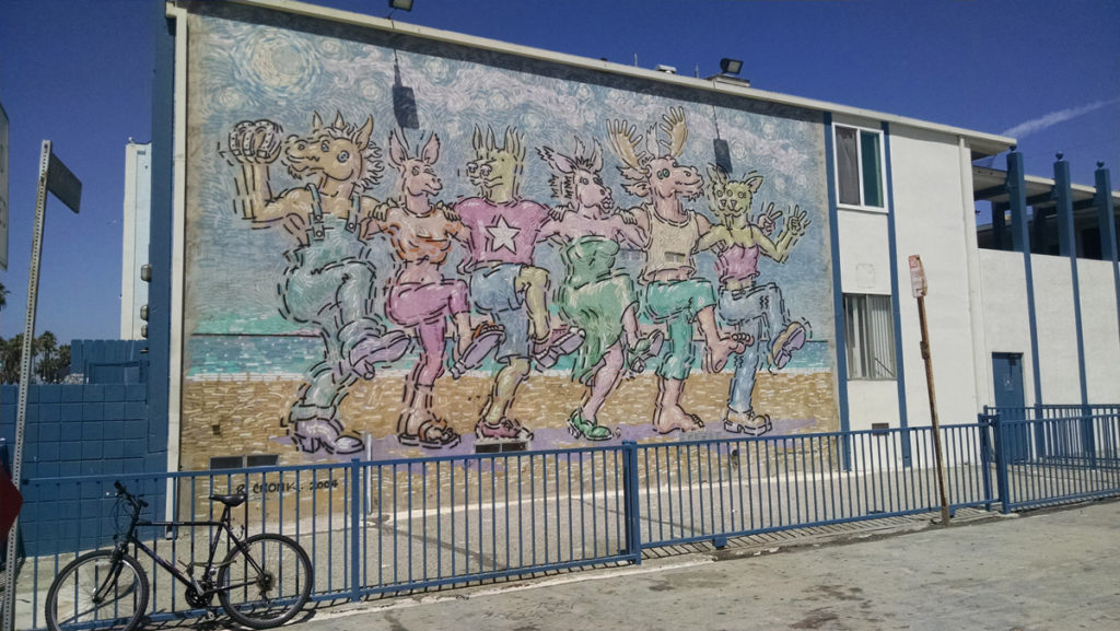 Wall art at Venice Beach.