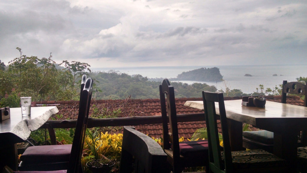 View from a cafe in Manuel Antonio, I can't remember it's name.